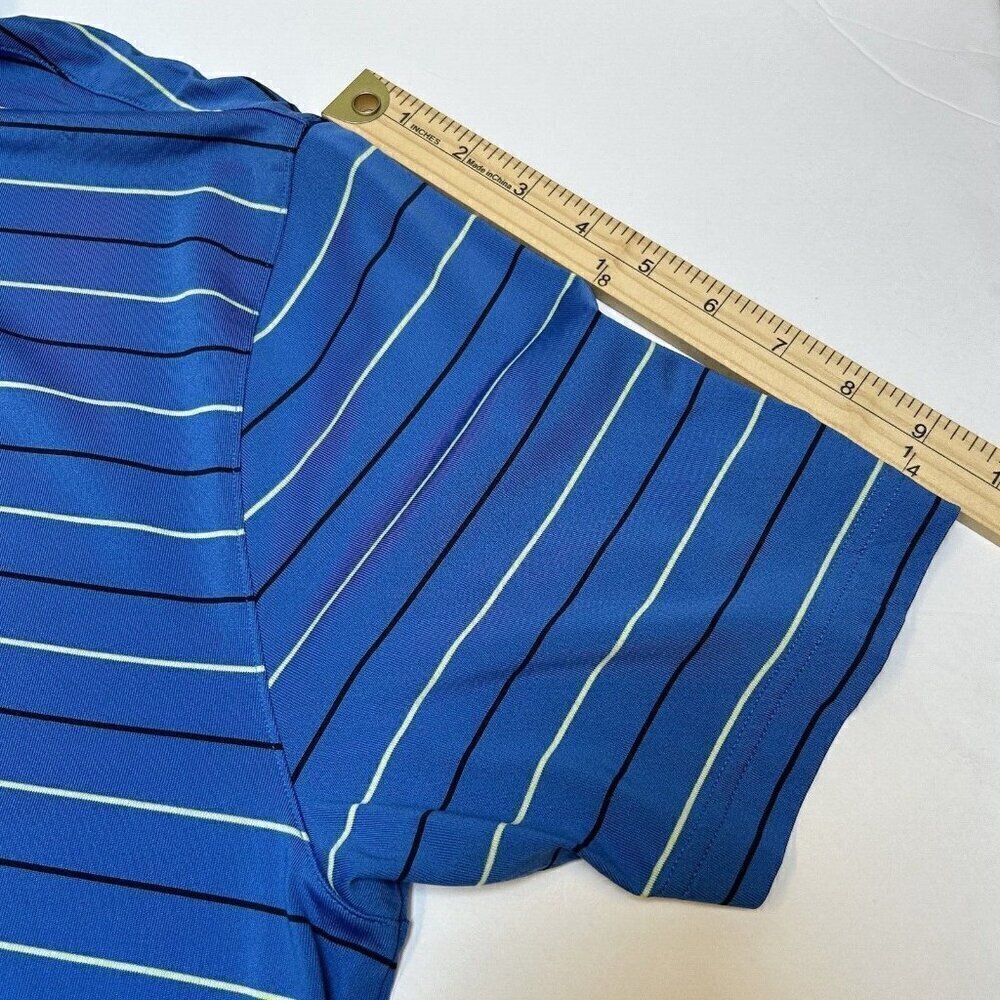 Under Armour Shirt Mens XL Performance Stripe Golf Polo Hayden Lake ID Heat Gear - Picture 13 of 15